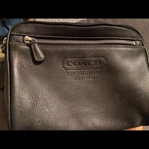 Coach leather cosmetic bag